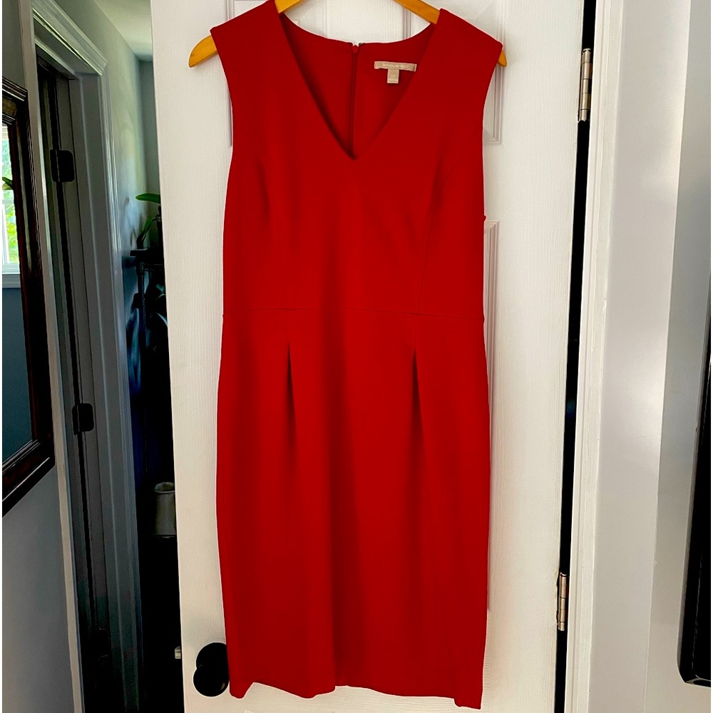 Banana Republic red sleeveless dress